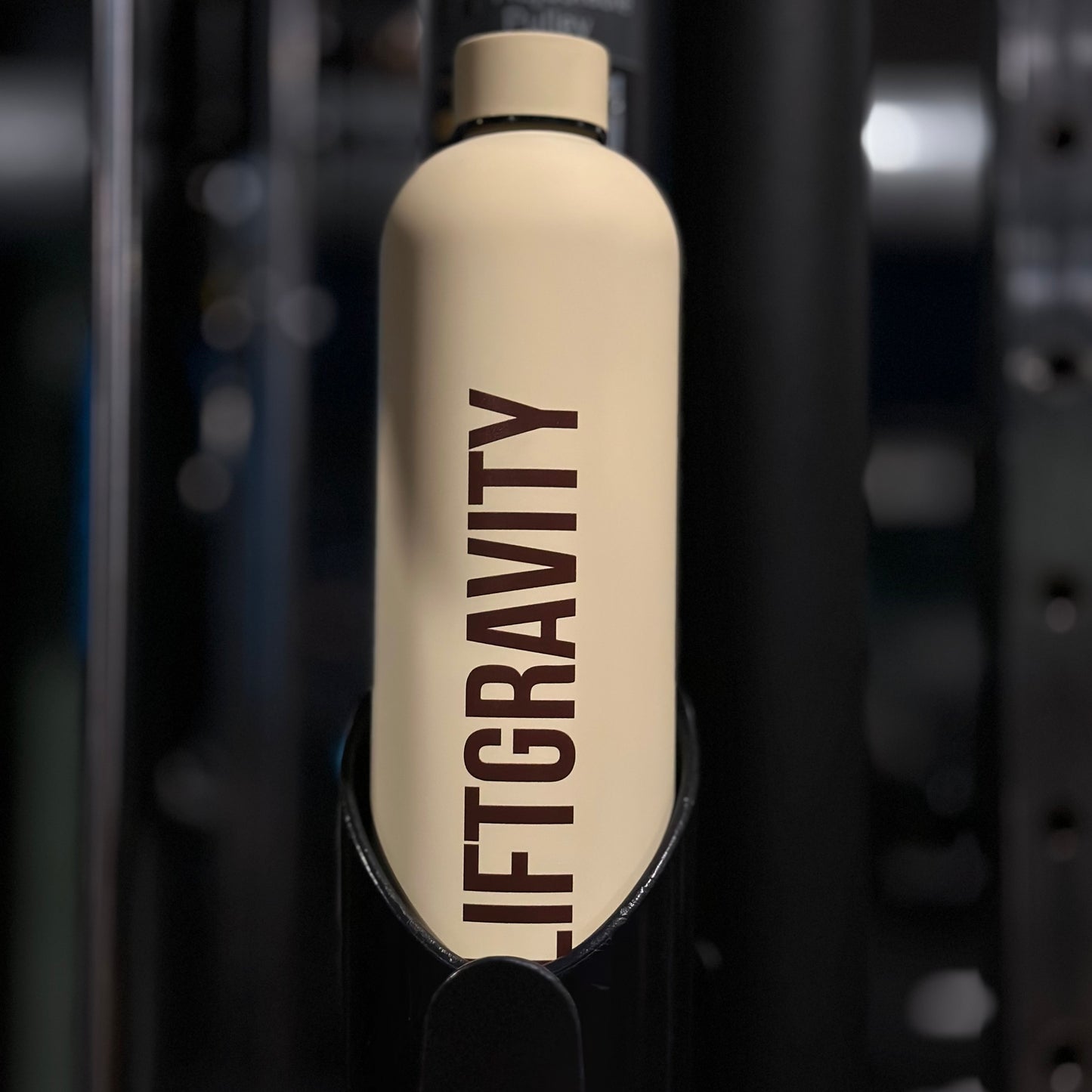 LiftGravity™ Stainless Steel Bottle Beige – Founders Edition