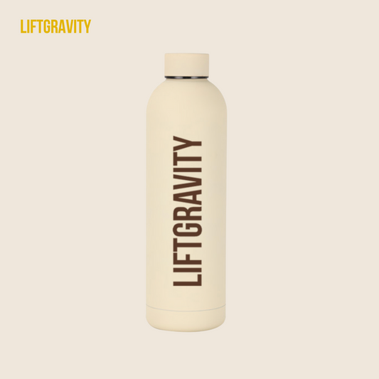 LiftGravity™ Stainless Steel Bottle Beige – Founders Edition