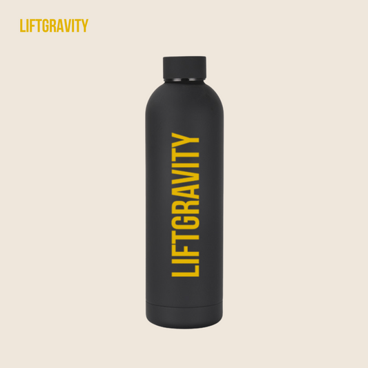 LiftGravity™ Stainless Steel Bottle Black – Founders Edition