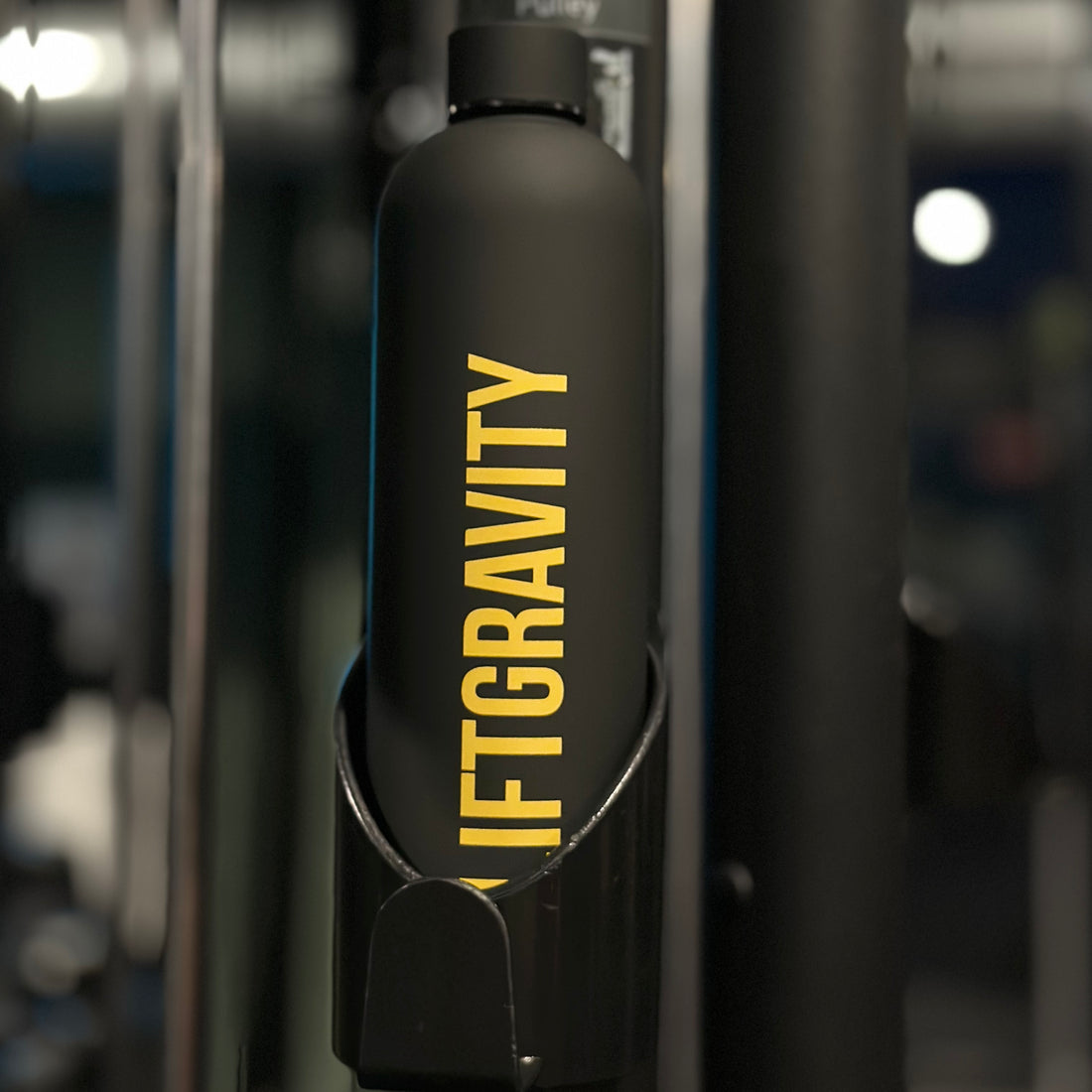 Gourde en inox noire – Édition Fondateurs