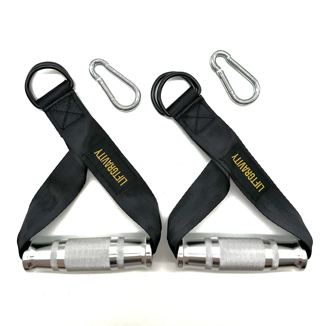 poignees de tirage inox musculation LiftGravity grip antiderapant